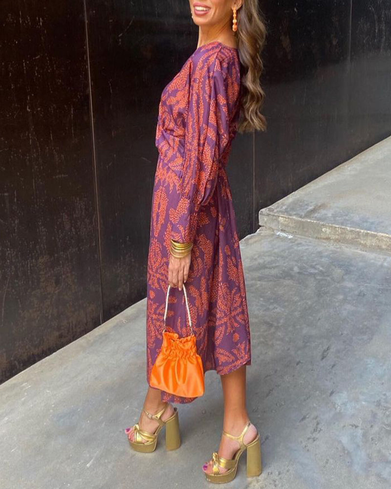 Women's Floral A-Line Maxi Dress for Special Occasions