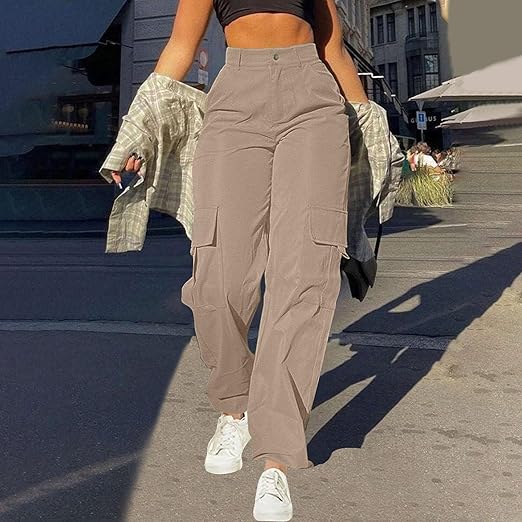 High-Rise Street Cargo Trousers