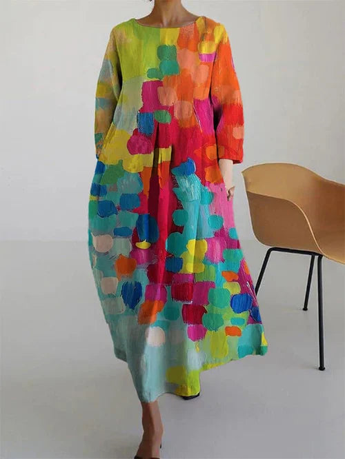 Floral Print Tiered Maxi Dress