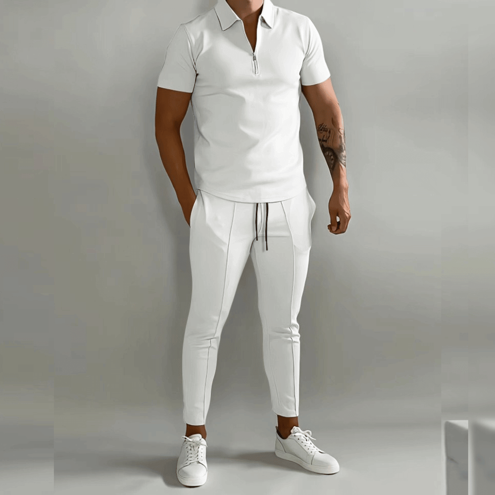Men's Quarter-Zip Top and Trousers Co-Ord Set