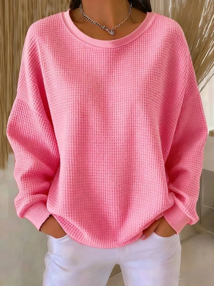 Women's Slouchy Textured Knit Jumper