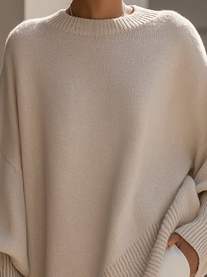 Slouchy Knit Lounge Pullover