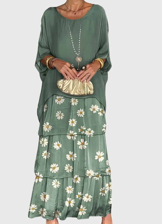 Tiered Bohemian Maxi Romper Dress