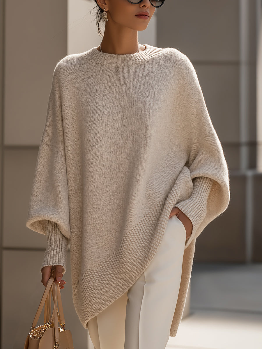 Slouchy Knit Lounge Pullover