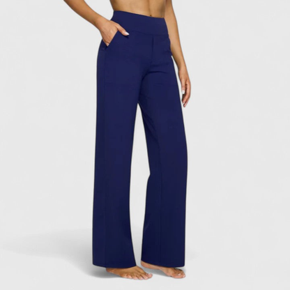 Minimalist High-Waisted Wide-Leg Pants