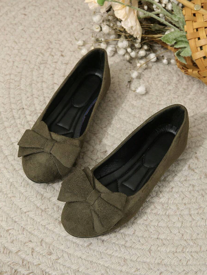 Women's Bow-Detail Slip-On Ballerina Flats