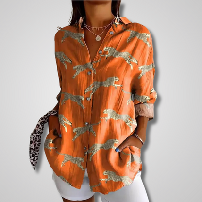 Women's Retro Relaxed Summer Blouse
