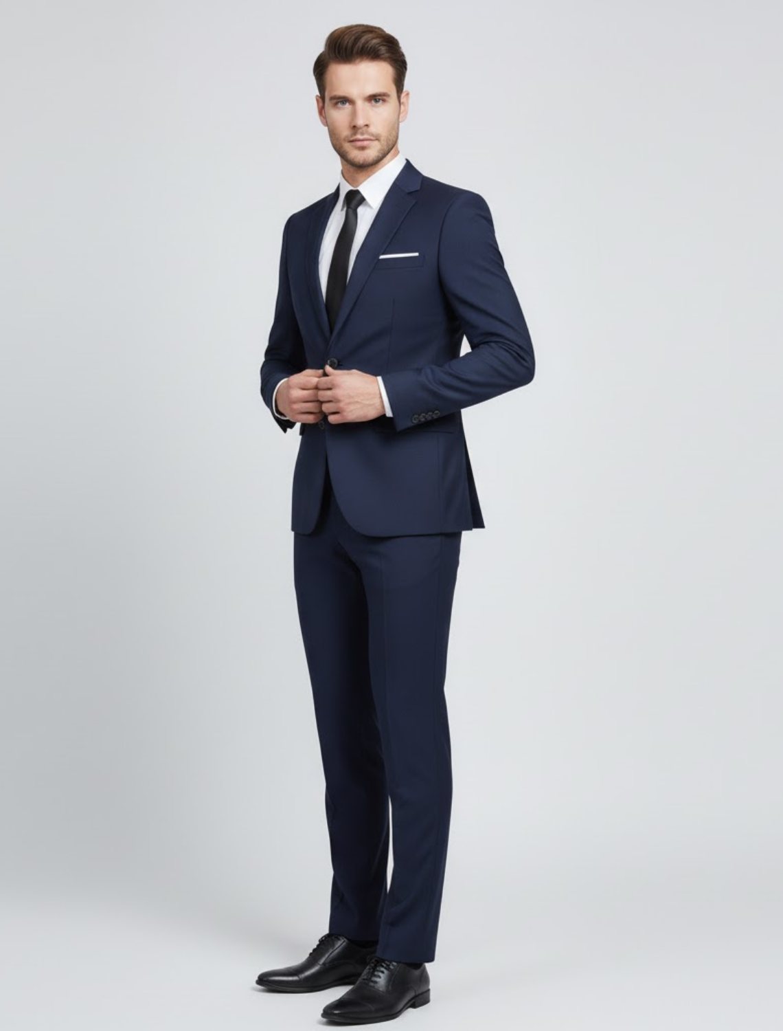 Men's Tailored Two-Piece Slim Fit Formal Suit