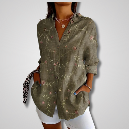 Women's Retro Relaxed Summer Blouse