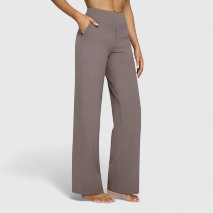 Minimalist High-Waisted Wide-Leg Pants