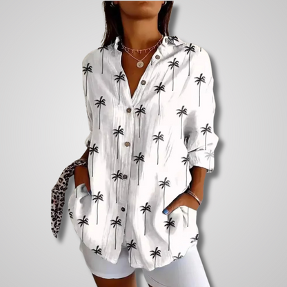 Women's Retro Relaxed Summer Blouse
