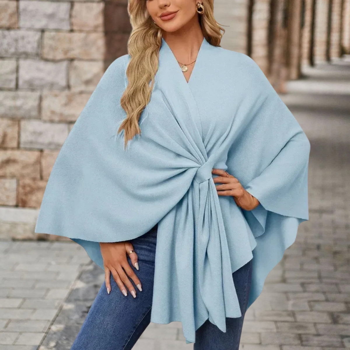 Draped Twist-Front Relaxed Top