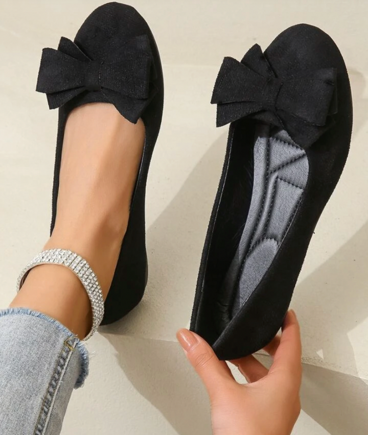 Women's Bow-Detail Slip-On Ballerina Flats