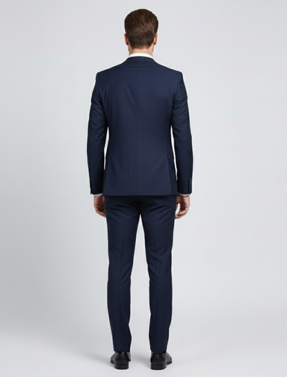 Men's Tailored Two-Piece Slim Fit Formal Suit
