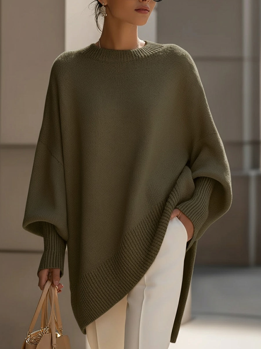 Slouchy Knit Lounge Pullover