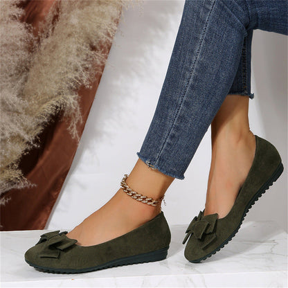 Women's Bow-Detail Slip-On Ballerina Flats
