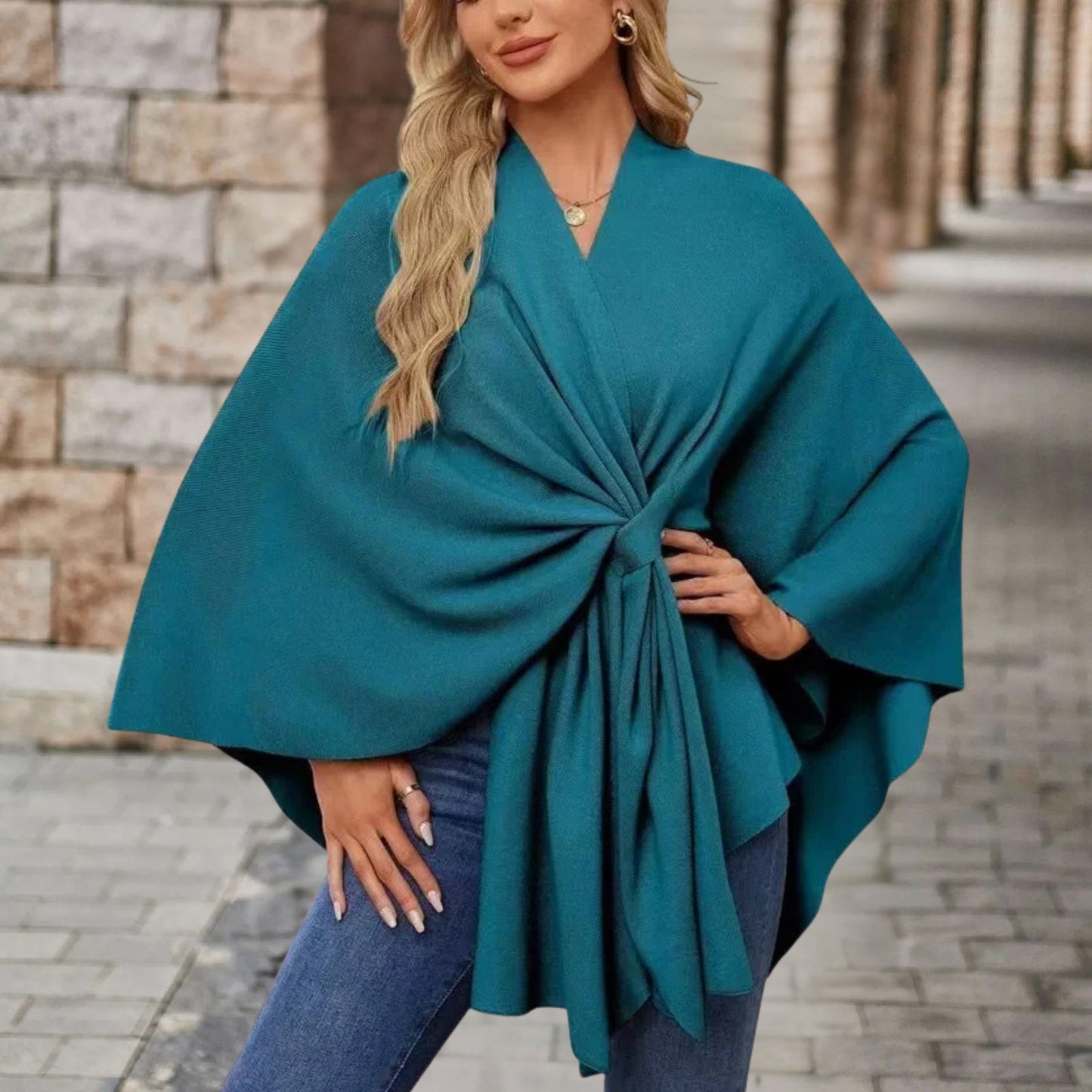 Draped Twist-Front Relaxed Top