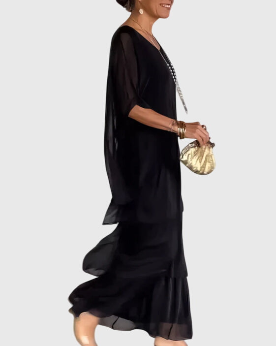 Tiered Bohemian Maxi Romper Dress
