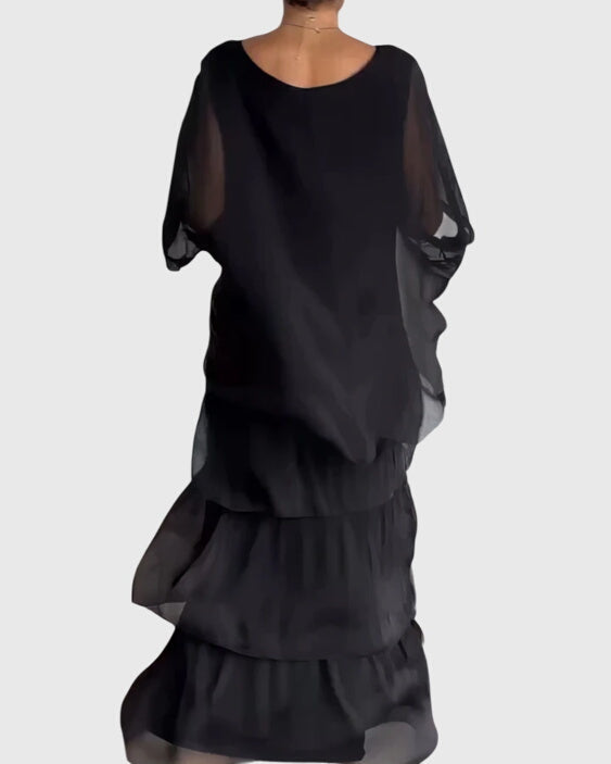 Tiered Bohemian Maxi Romper Dress