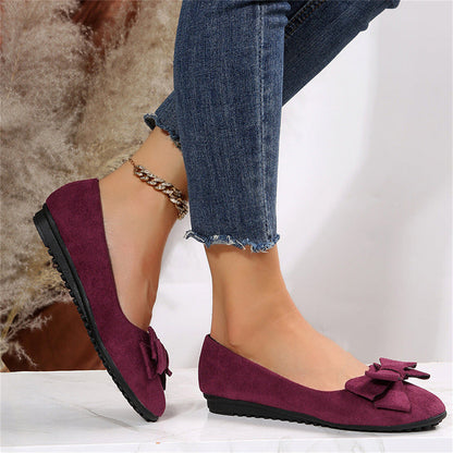 Women's Bow-Detail Slip-On Ballerina Flats