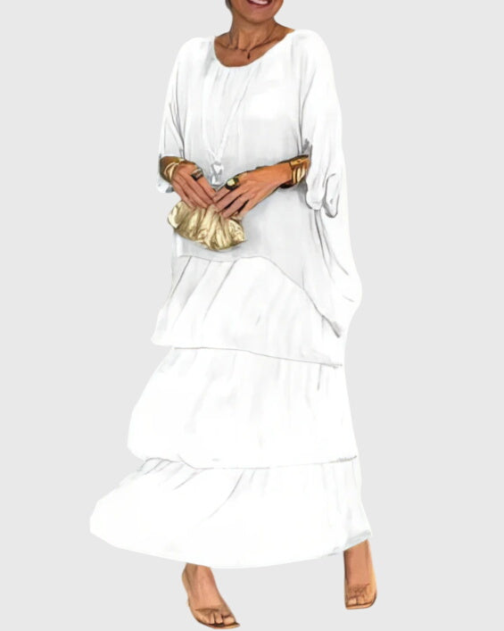 Tiered Bohemian Maxi Romper Dress