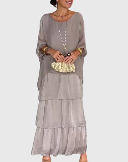 Tiered Bohemian Maxi Romper Dress
