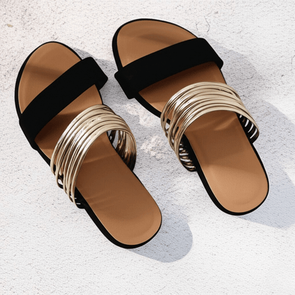Women's Twin-Strap Open-Toe Slides