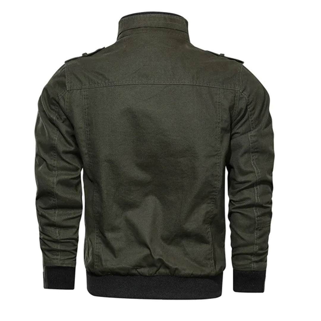 Men's Multi-Pocket Zip Bomber Jacket