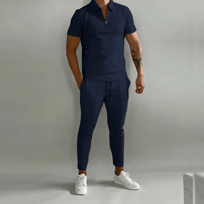 Men's Quarter-Zip Top and Trousers Co-Ord Set