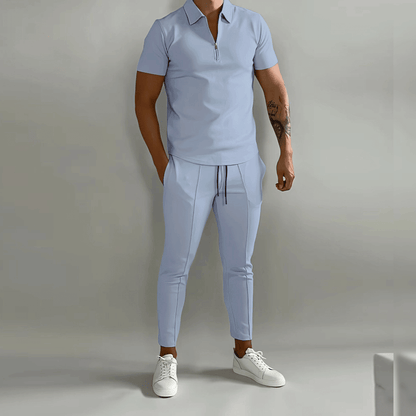 Men's Quarter-Zip Top and Trousers Co-Ord Set