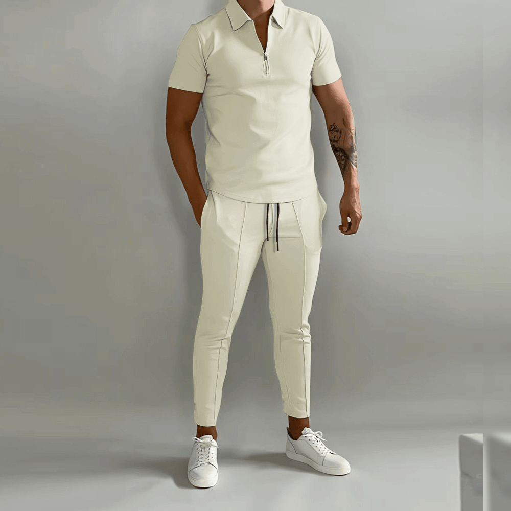 Men's Quarter-Zip Top and Trousers Co-Ord Set