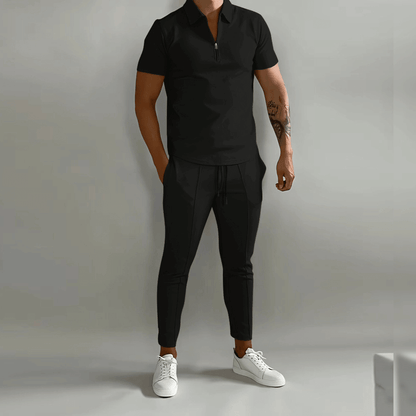 Men's Quarter-Zip Top and Trousers Co-Ord Set