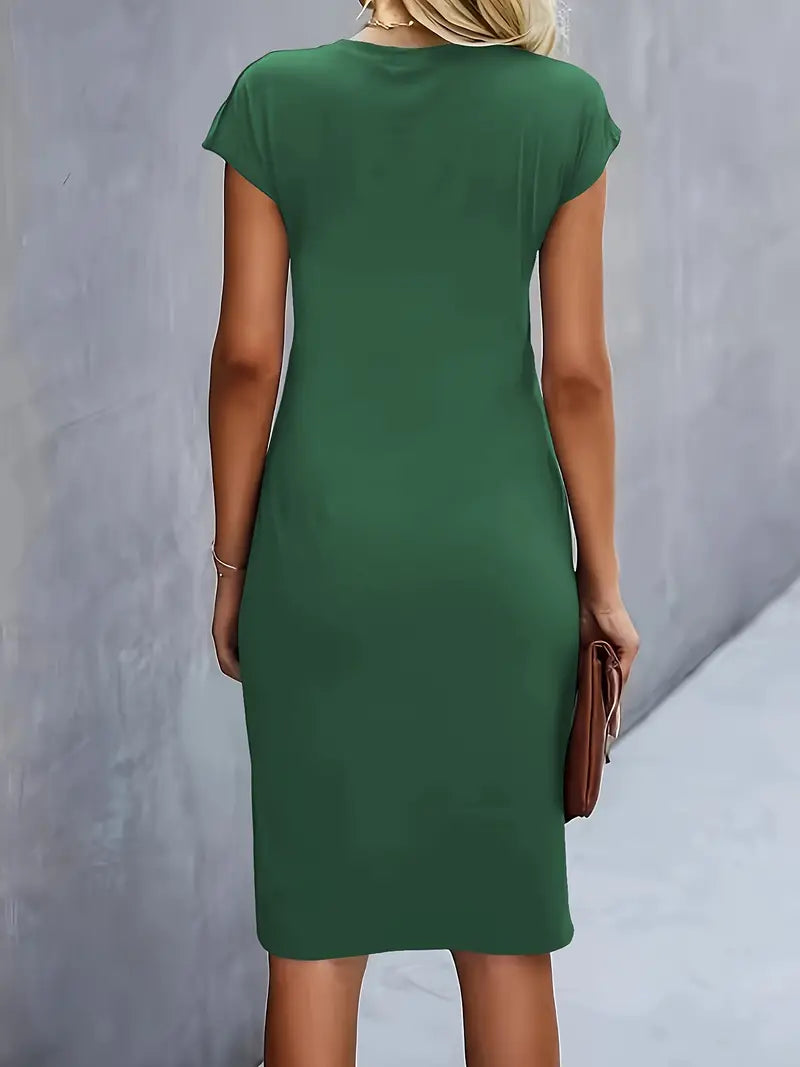 Streamlined Tailored Midi Dress