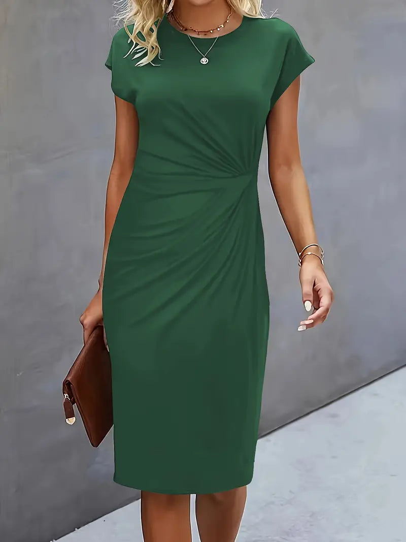 Streamlined Tailored Midi Dress