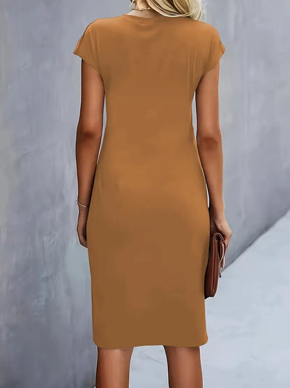 Streamlined Tailored Midi Dress