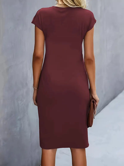 Streamlined Tailored Midi Dress