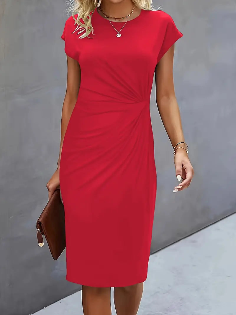 Streamlined Tailored Midi Dress