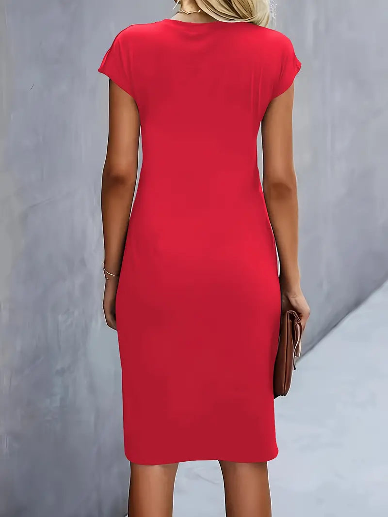 Streamlined Tailored Midi Dress