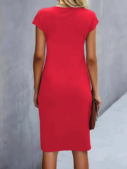Streamlined Tailored Midi Dress