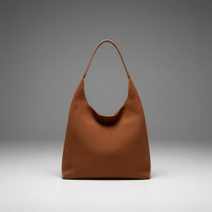 Slouchy Faux Suede Shoulder Bag