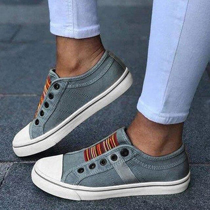 Casual Canvas Slip-On Walking Shoes