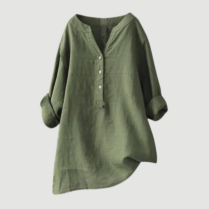 Women's Classic Button-Down Relaxed Shirt