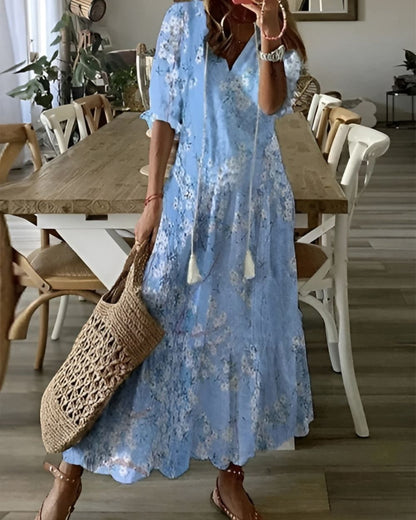 Bohemian Style Lightweight Wrap Dress
