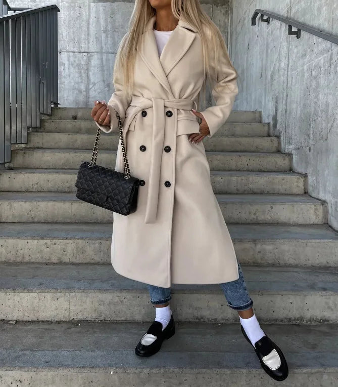Longline Belted Trench Coat