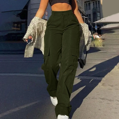 High-Rise Street Cargo Trousers