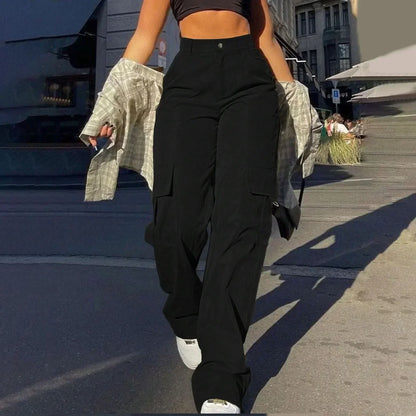 High-Rise Street Cargo Trousers