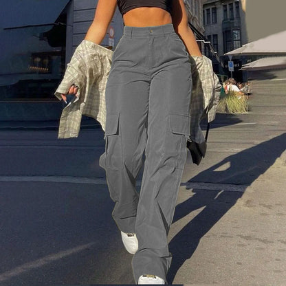 High-Rise Street Cargo Trousers