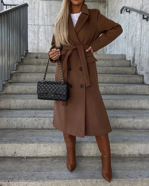 Longline Belted Trench Coat