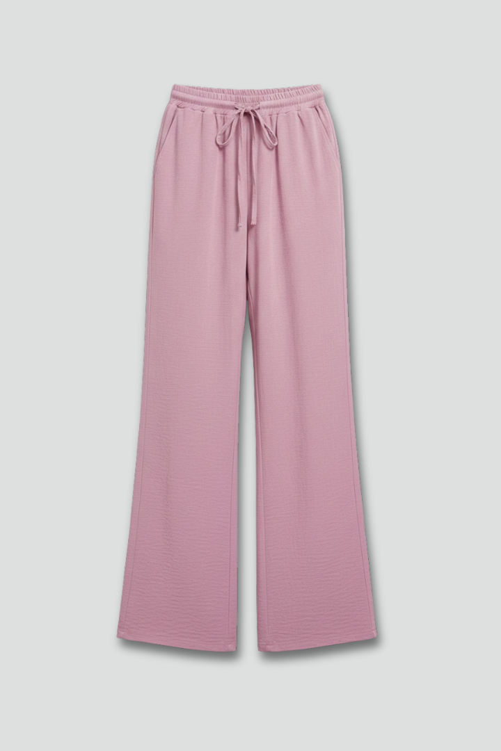 Relaxed Wide-Leg Drawstring Trousers