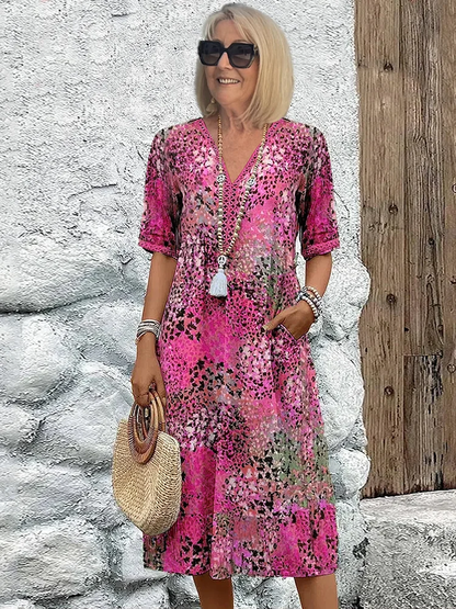 Floral Print Relaxed Slip Dress